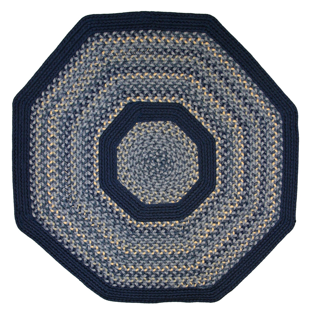 Thorndike Mills Pioneer Valley II Williamsburg Blue w/ DK Blue Solids Area Rug