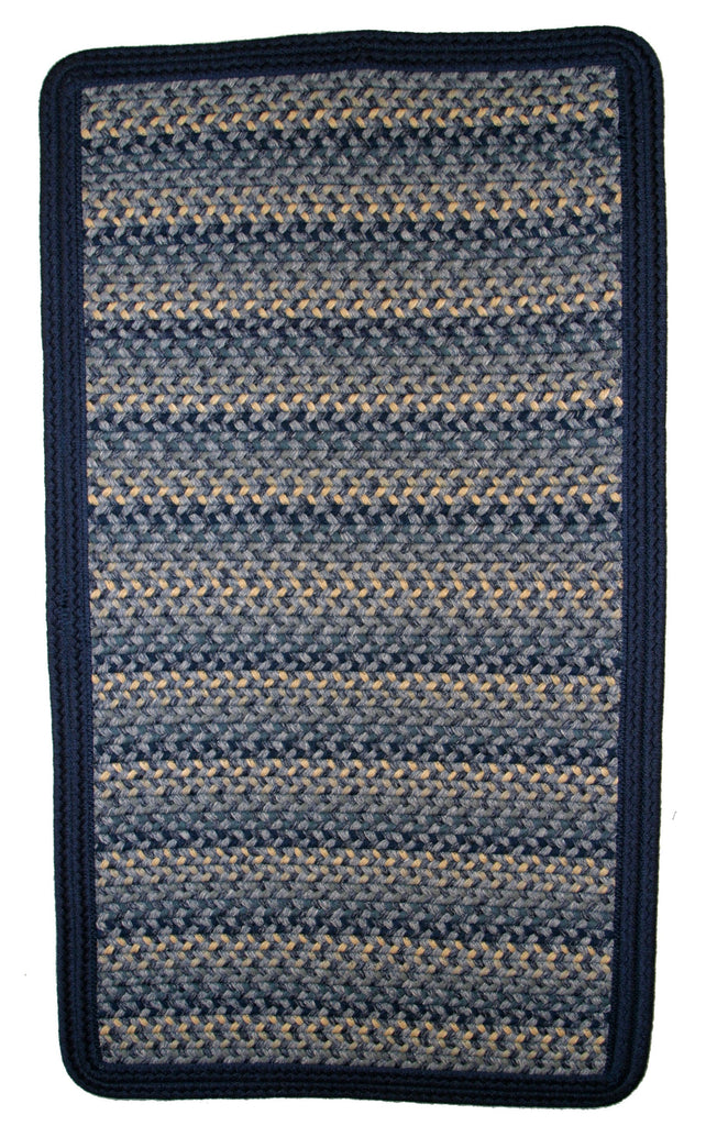 Thorndike Mills Pioneer Valley II Williamsburg Blue w/ DK Blue Solids Area Rug