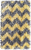 The Rug Market Shaggy Raggy Yllw/Gry Chevy 2289 Area Rug
