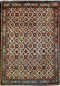 Oriental Veramin Persian Wool and Silk Rug, Beige/Orange