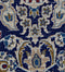 Oriental Nain Silk and Wool Classic Persian Rug, Dark Blue and Beige Rug, 4' x 7' Rug