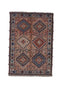 Oriental Yalamah Persian 3' 5" X 4' 11" Handmade Rug
