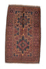 Vintage Afghan Area Rug 4' 1" X 6' 10"