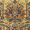 Vintage Heriz Persian Rug Tribal Wool Rug, Yellow Blue, 5' x 7'