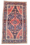 Vintage Hamadan Persian Rug 4' 4" X 7' 8" Handmade Rug