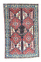 Vintage Persian Rug Bakhtiari 4' 6" X 7' 2" Handmade Rug
