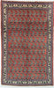 Oriental Tribal Abadeh Persian Wool Rug, Red and Beige Rug, 3' x 5' Rug