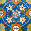 Oriental Veramin Wool Persian Tribal Rug, Blue/Orange
