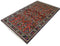 Persian Vintage Rug, Oriental Wool Tribal Rug, Orange Blue Rug, 4'5" x 6'5" Rug
