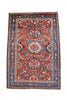 Vintage Oriental Persian Rug, Nahawan Wool Area Rug, 4' 7" X 6' 10" Handmade Rug