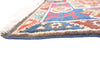 Vintage Tribal Turkish Kazak Rug 4' X 5' 10" Handmade Rug