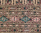 Vintage Oriental Kashmiri Rug, Wool and Cotton Rug, Brown and Green Rug, 4' x 6' Rug