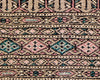 Vintage Oriental Kashmiri Rug, Wool and Cotton Rug, Brown and Green Rug, 4' x 6' Rug