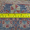 Vintage Persian Area Rug, Blue Red Rug, 4' x 6'