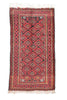 Vintage Pink Afghan Hand Knotted Runner Rug 3' 1" X 6' 11"