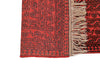 Vintage Afghan Red Rug 6' 6" X 9' 10" Handmade Rug
