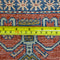 Oriental Shirvan Persian Tribal Wool Rug, Red and Blue Rug, 3' x 5' Rug