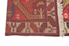 Vintage Tribal Kazak Rug  3' 4" X 6' 2" Handmade Rug