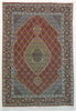 Oriental Tabriz Persian Wool and Silk Rug, Pink and Brown Rug, 3' x 5' Rug