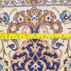 Vintage Oriental Persian Rug Isfahan Classic Rug, Beige Red, 2'5" x 3'