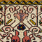 Vintage Persian Rug, Oriental Afshar Wool Rug, Beige Yellow 3 x 5 Area Rug