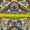 Oriental Ardabil Pure Wool Persian Tribal Rug, Yellow and Blue, 3' x 5' Rug