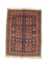 Tribal Vintage Afghan Oriental Rug 4' 7" X 6' 4"