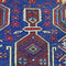 Vintage Persian Rug Baluchi Runner Rug , Yellow Blue 3' x 12'