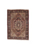 Persian Vintage Rug Bidjar Area Rug 3' 4" X 4' 9" Handmade Rug