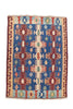 Oriental Turkish Kilim Turkish 5' 6" X 4' 5" Handmade Rug