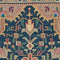 Persian Vintage Tabriz Oriental Silk and Wool Rug, Black and Gold Rug, 5' x 6'5" Rug