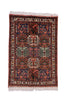 Vintage Persian Rug Bakhtiari 3' 3" X 4' 9" Handmade Rug