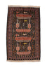 Persian Vintage Baluchi Area Rug 3' 11" X 6' 2" Handmade Rug