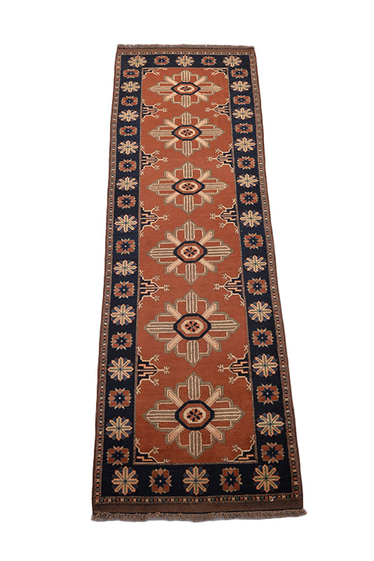 Vintage Persian Rug Kargahi Boho Tribal 3' X 9' 10" Handmade Rug