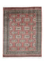 Vintage Kashmir Oriental Rug Wool and Cotton Rug 8' 4" X 10' 7" Handmade Rug