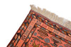 Vintage Tribal Bohemian Afghan Rug 3' 6" X 5' 4"
