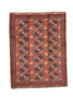 Vintage Persian Area Rug 7' 8" X 9' 6" Handmade Rug