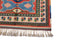 Vintage Tribal Kazak Rug 3' 2" X 4' 7" Handmade Rug