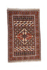 Vintage Oriental Persian Shirwan Rug 4' 2" X 6' 7" Handmade Rug