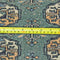 Antique Oriental Kashmir Runner Rug, Green and Beige Rug, 3' x 9' Runner Rug