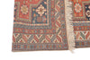 Vintage Tribal Turkish Kazak Rug 3' 9" X 5' 2" Handmade Rug