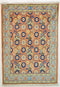 Oriental Veramin Persian Tribal Rug, Orange/Dark Blue