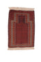 Vintage Afghan Hand Knotted Wool Rug 3' 1" X 4' 4"