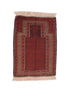 Vintage Afghan Hand Knotted Wool Rug 3' 1" X 4' 4"
