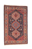 Oriental Yalamah Turkish 2' 8" X 4' 2" Handmade Rug