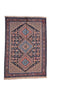 Oriental Yalamah Persian 3' 4" X 4' 8" Handmade Rug