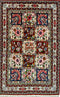 Vintage Persian Rug Bakhtiari, Tribal Rug, Wool Rug, Blue Beige