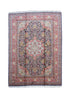 Vintage Kashmir Oriental Rug Wool and Cotton Rug 7' 10" X 10' 10" Handmade Rug