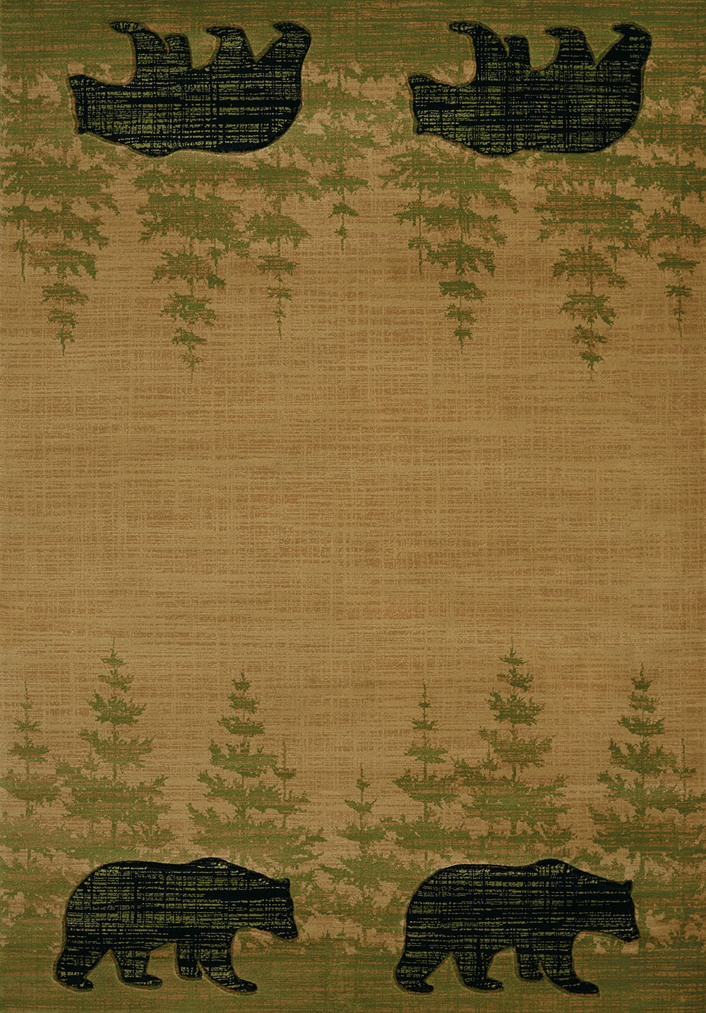 United Weaver Contours Cem Wooded Bear Area Rug