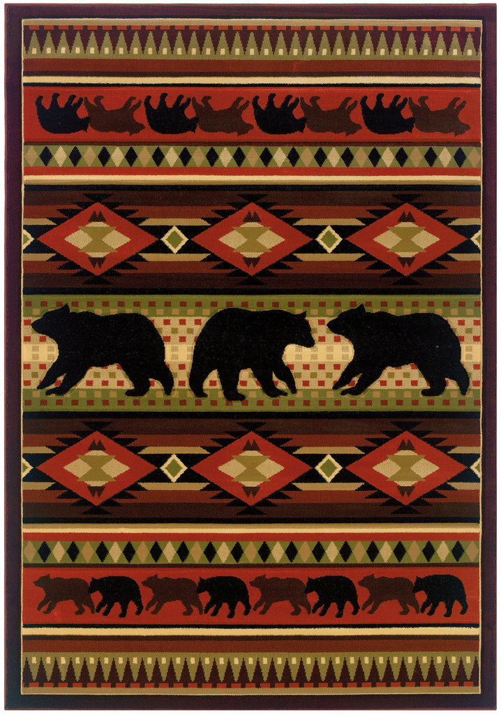 United Weaver Contours John Q Native Bearcot Area Rug